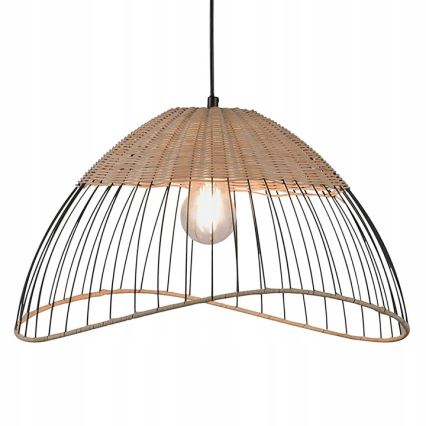 Leuchten Direkt 30207-79AO - Lampadario a sospensione con filo CORE 1xE27/60W/230V rattan