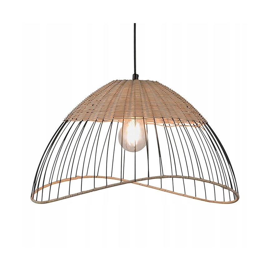 Leuchten Direkt 30207-79AO - Lampadario a sospensione con filo CORE 1xE27/60W/230V rattan