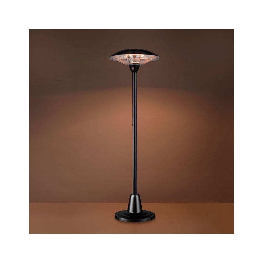 Leuchten Direkt 99501-18 - Außenheizstrahler GLOW 1500-3000W/230V 1,87 m IP34 schwarz