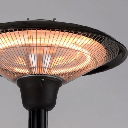 Leuchten Direkt 99501-18 - Außenheizstrahler GLOW 1500-3000W/230V 1,87 m IP34 schwarz