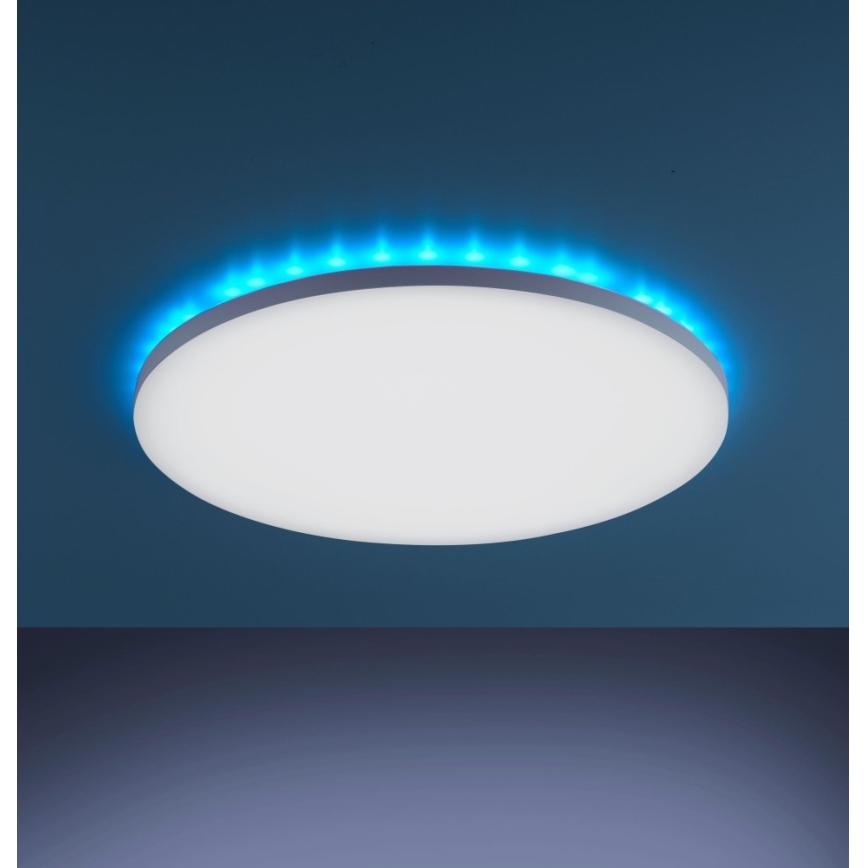 Leuchten Direkt 15602-16 - LED RGBW Plafoniera dimmerabile GUSTAV LED/20,3W/230V + LED/1,8W 2700-5000K + telecomando