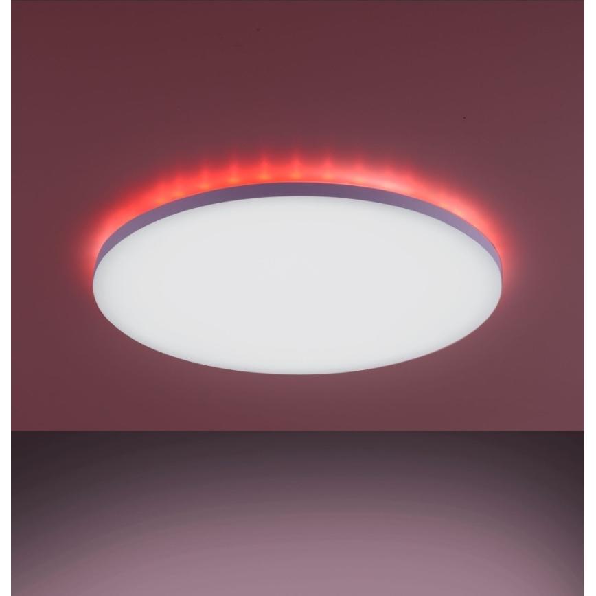 Leuchten Direkt 15602-16 - LED RGBW Plafoniera dimmerabile GUSTAV LED/20,3W/230V + LED/1,8W 2700-5000K + telecomando