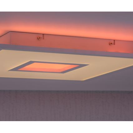 Leuchten Direkt 11645-16 - Plafonnier à intensité variable RGB RECESS LED/22,5W/230V + LED/5W + télécommande