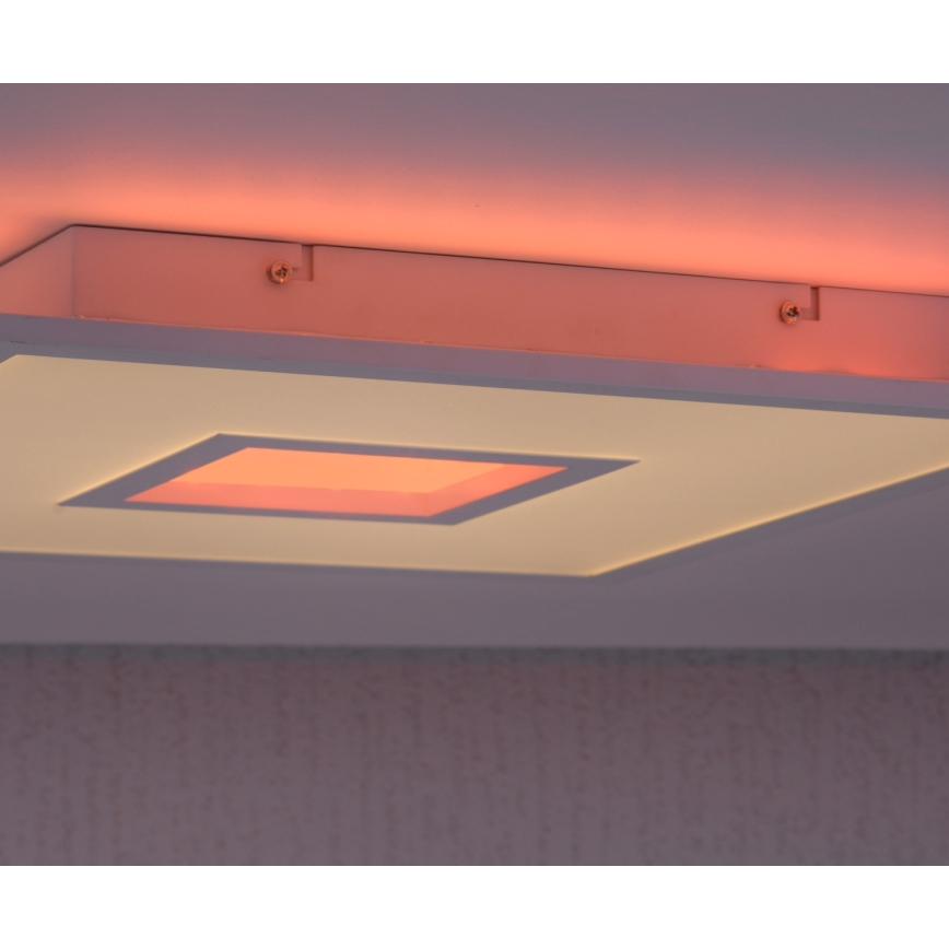 Leuchten Direkt 11645-16 - Plafonnier à intensité variable RGB RECESS LED/22,5W/230V + LED/5W + télécommande