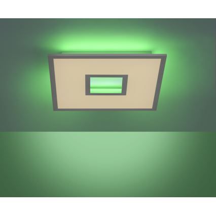 Leuchten Direkt 11645-16 - Plafonnier à intensité variable RGB RECESS LED/22,5W/230V + LED/5W + télécommande