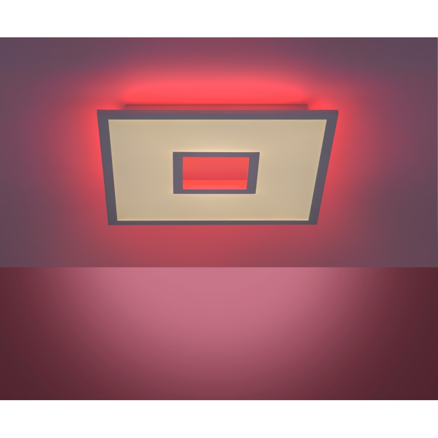 Leuchten Direkt 11645-16 - Plafonnier à intensité variable RGB RECESS LED/22,5W/230V + LED/5W + télécommande