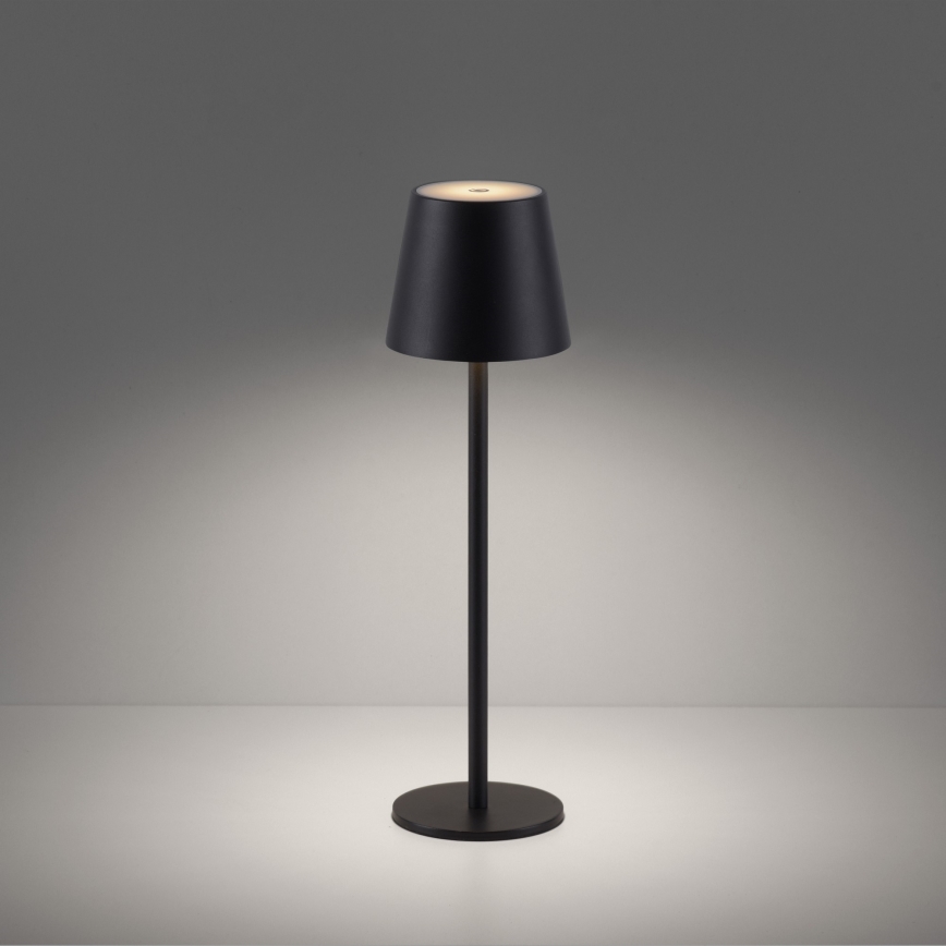 Leuchten Direkt19250-18-Lampe rechargeable extérieure à intensité variable EURIA LED/3W/5V IP54 noir