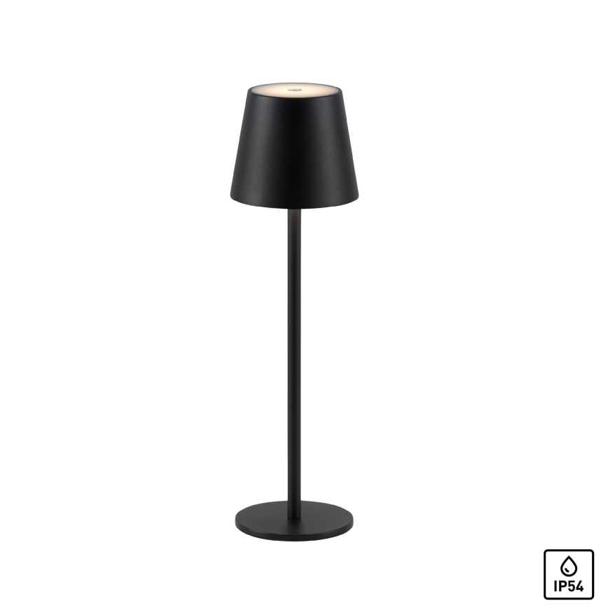 Leuchten Direkt19250-18-Lampe rechargeable extérieure à intensité variable EURIA LED/3W/5V IP54 noir
