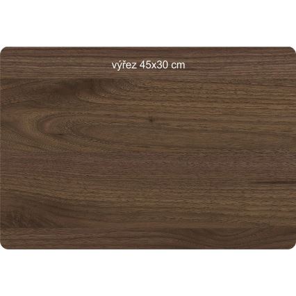 Li-Go 23654 - Lampe de table décorative LED dimmable LED/12W/230V 20×22 cm, finition noyer / composition en mousse