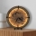 Li-Go 23697/DUB/BAT2 - Horloge LED à intensité réglable avec capteur de mouvement LED/10W/5V 20000 mAh + 1xAA Ø 32 cm chêne/Montagnes