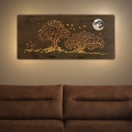 Li-Go 5042/DUB2 - Decorazione murale dimmerabile a LED/24W/230V 110x50 cm rovere/Tre querce e la luna