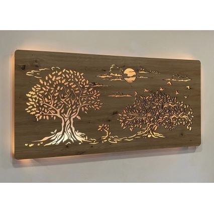 Li-Go 5307/DUB2 - Decorazione da parete dimmerabile a LED LED/24W/230V 120x60 cm rovere/Tre querce