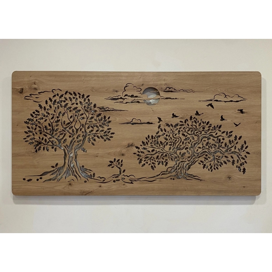 Li-Go 5307/DUB2 - Decorazione da parete dimmerabile a LED LED/24W/230V 120x60 cm rovere/Tre querce