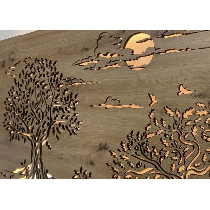 Li-Go 5307/DUB2 - Decorazione da parete dimmerabile a LED LED/24W/230V 120x60 cm rovere/Tre querce