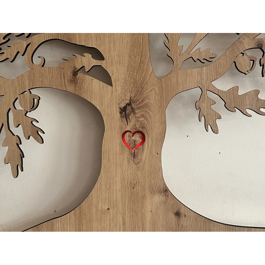 Li-Go 5739/DUB2 - Décoration murale LED à intensité variable LED/10W/230V 68x80 cm chêne