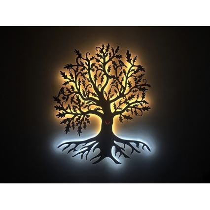 Li-Go 5739/DUB2 - Dimmbares LED-Wanddekor LED/10W/230V 68x80 cm Eiche