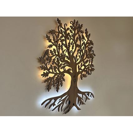 Li-Go 5739/DUB2 - Dimmbares LED-Wanddekor LED/10W/230V 68x80 cm Eiche