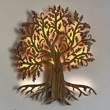 Li-Go 5747/DUB2 - Dimmbare LED-Wanddekoration LED/10W/230V 45x55 cm Eiche