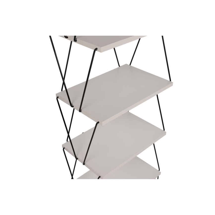 Libreria BALABAN 165x48 cm bianco/nero