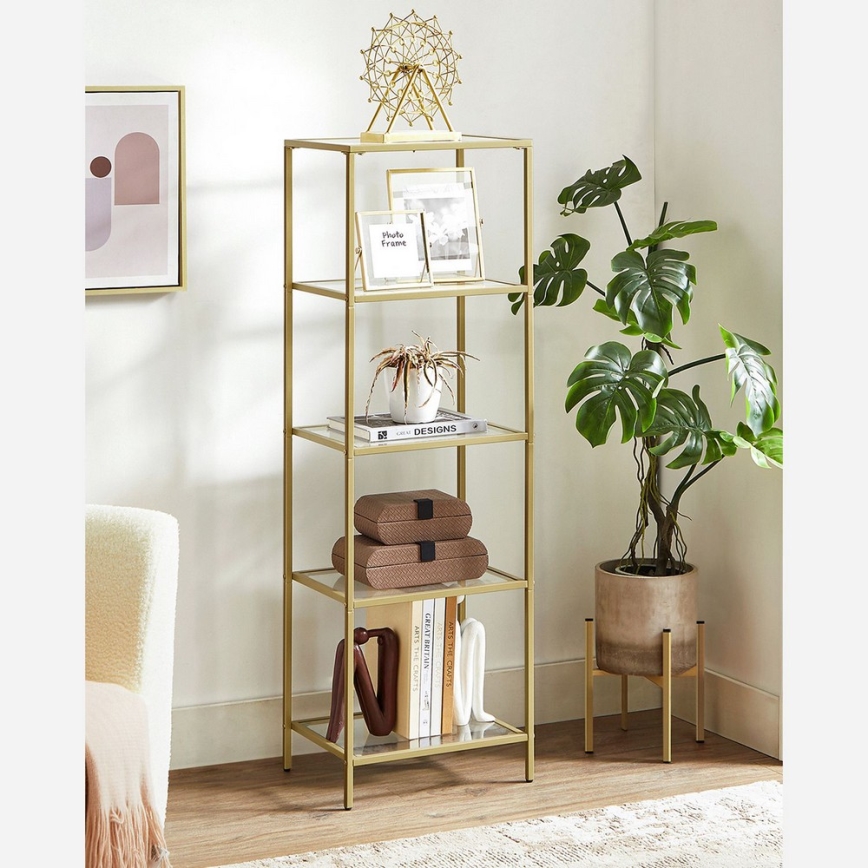 Libreria GLASY dorata