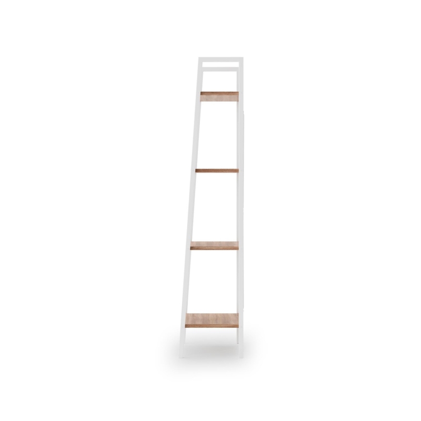 Libreria NARVIK 148x34 cm bianco/quercia sonoma