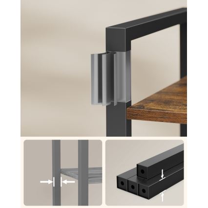 Libreria NAVARO marrone/nera