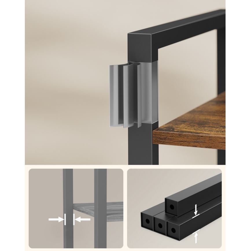 Libreria NAVARO marrone/nera