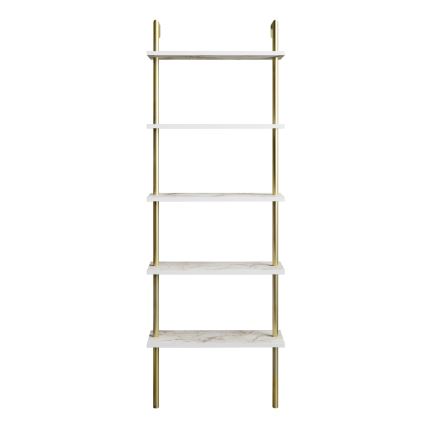 Libreria PAULA 174x60 cm bianco/oro