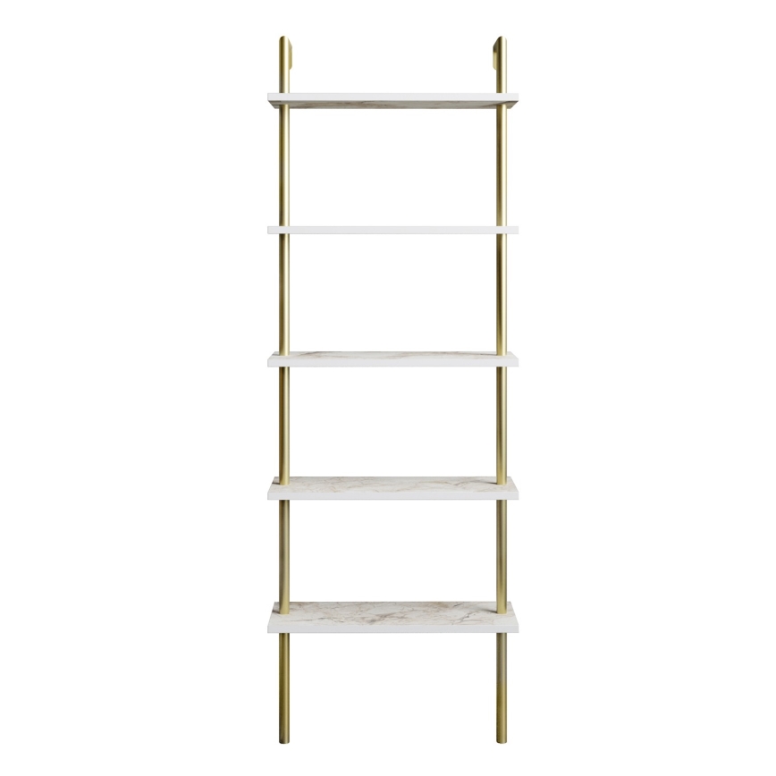 Libreria PAULA 174x60 cm bianco/oro