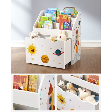 Libreria per bambini con cassetto ANET bianca