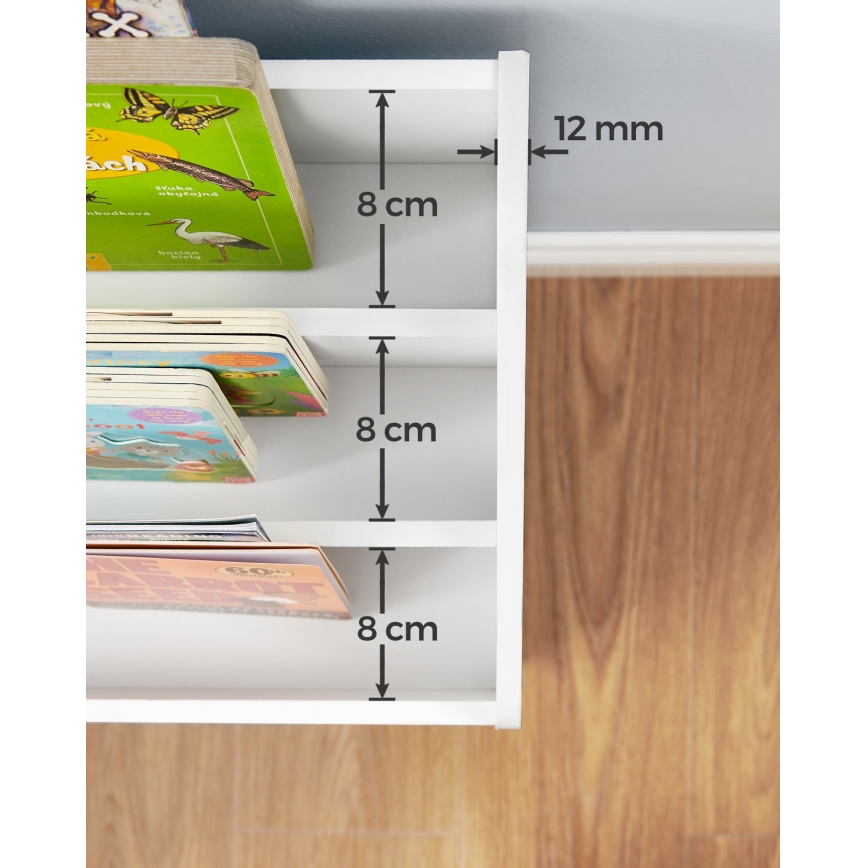 Libreria per bambini con cassetto ANET bianca