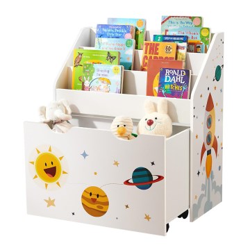 Libreria per bambini con cassetto ANET bianca