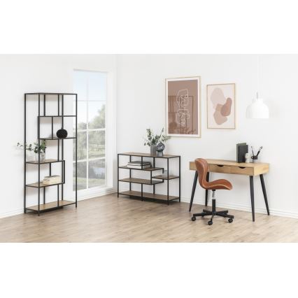Libreria SARON quercia/nero