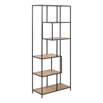 Libreria SARON quercia/nero