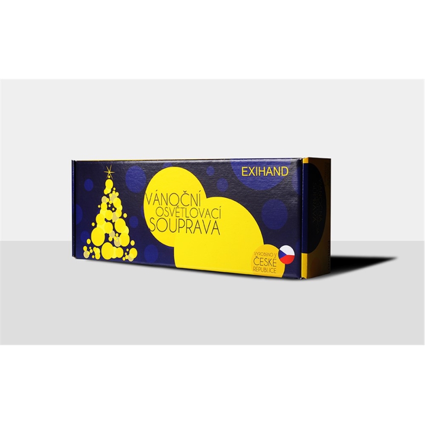 Weihnachtskette ASTERIA 16xE10/14V/230V farbig