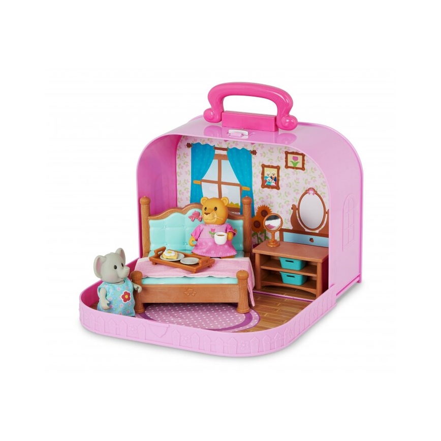 Li'l Woodzeez - Koffer-Spielset Schlafzimmer