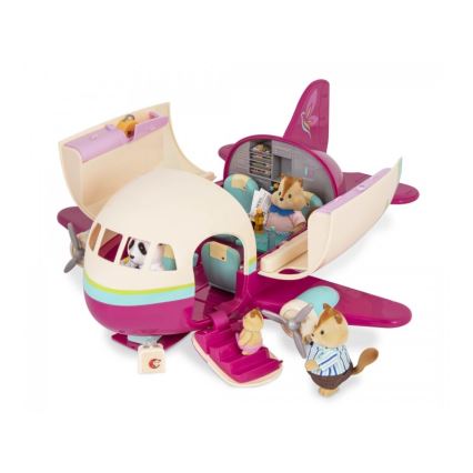 Li'l Woodzeez - Set di giocattoli aerei con accessori