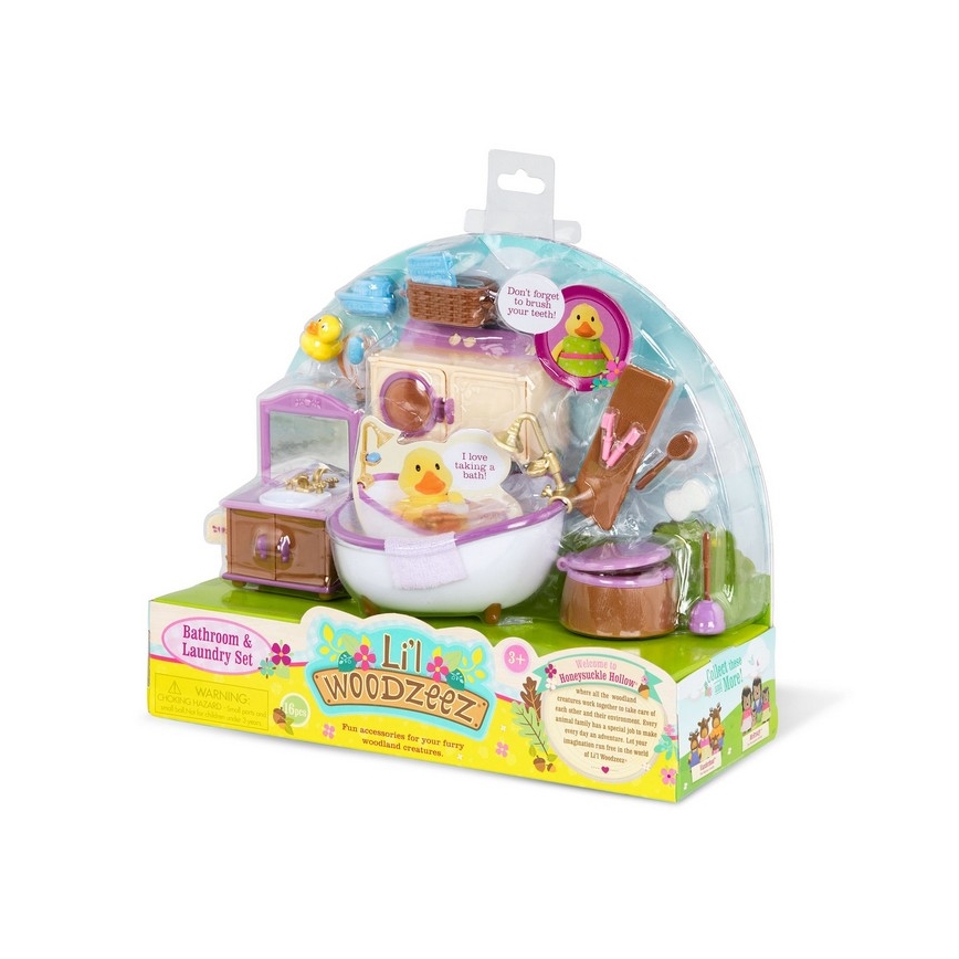 Li'l Woodzeez - Set di giocattoli per il bagno