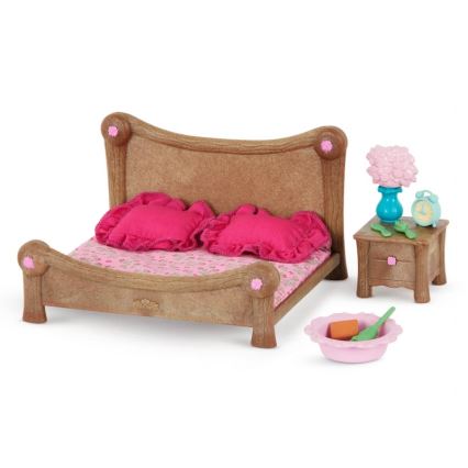 Li'l Woodzeez - Set di giocattoli per la camera da letto e la sala da pranzo