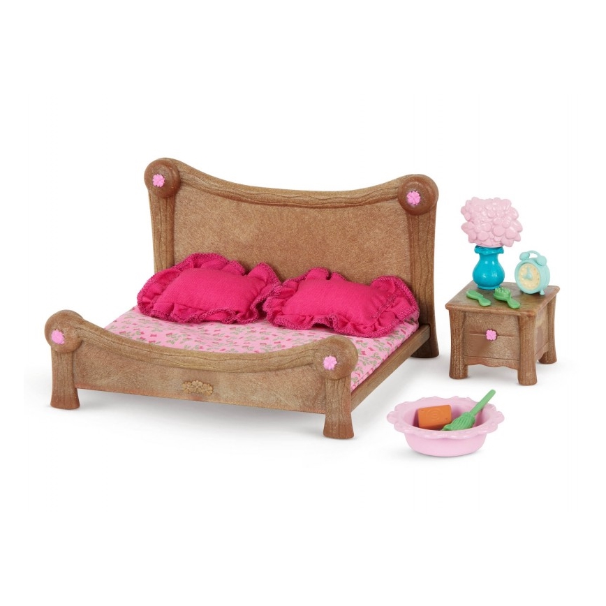 Li'l Woodzeez - Set di giocattoli per la camera da letto e la sala da pranzo