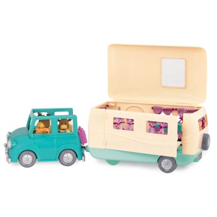 Li'l Woodzeez - Set di giochi HAPPY CAMPER campeggio