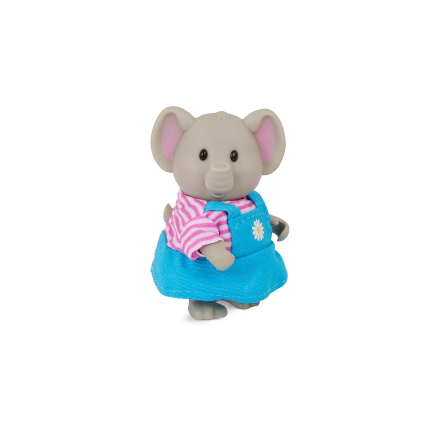 Li'l Woodzeez - Set di miniature OLIPHANT famiglia di elefanti
