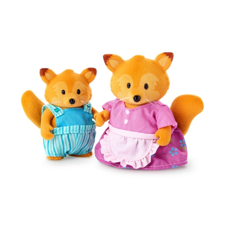 Li'l Woodzeez - Set di miniature TIPPYTAIL famiglia di volpi