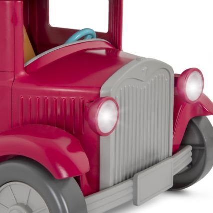 Li'l Woodzeez - Set giocattolo camion dei contadini con stand gastronomico 3xAAA