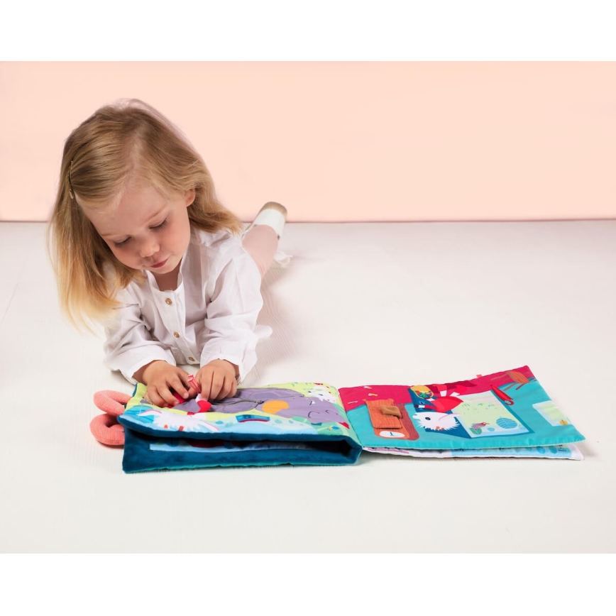 Lilliputiens - Libro tessile per bambini Caprette dispettose