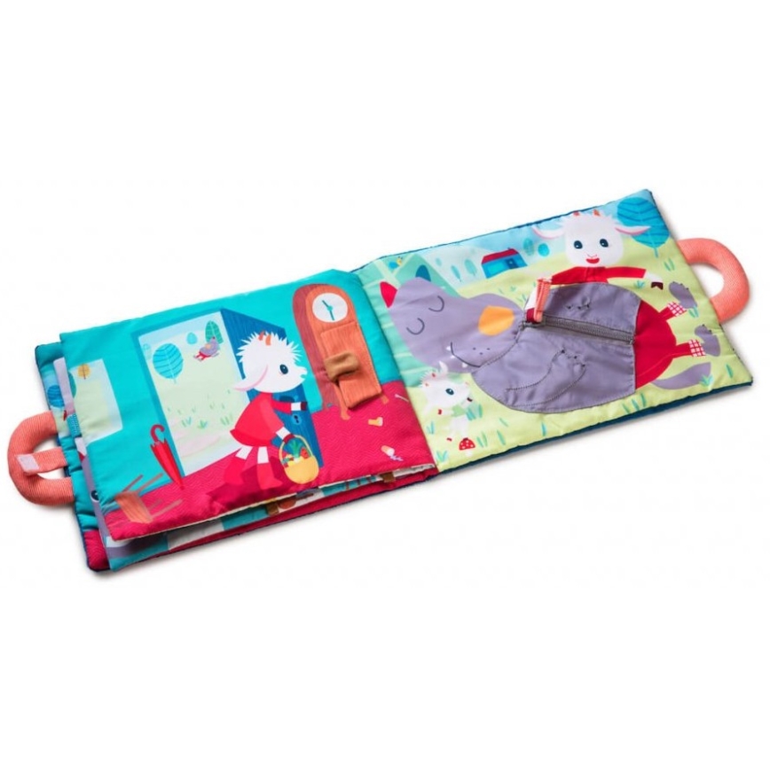 Lilliputiens - Libro tessile per bambini Caprette dispettose