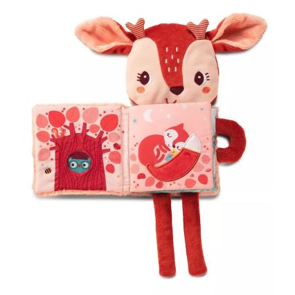 Lilliputiens - Livre d'éveil textile pour enfant cerf Stella