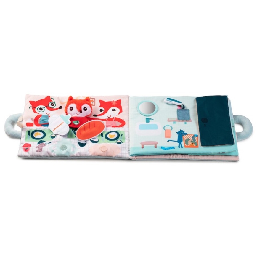 Lilliputiens - Livre textile Renard bonjour Alice