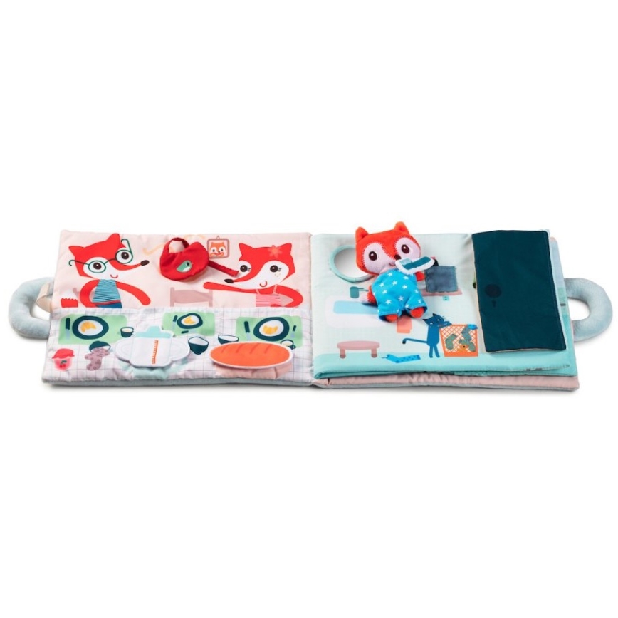 Lilliputiens - Livre textile Renard bonjour Alice