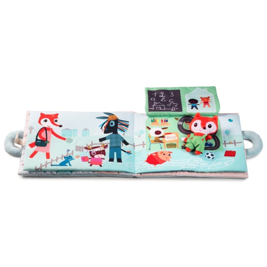 Lilliputiens - Livre textile Renard bonjour Alice